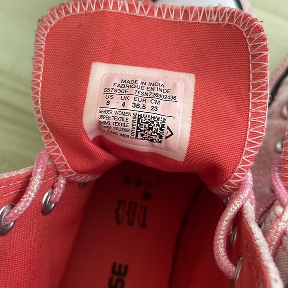 High top “velvet” converse pink - Picture 7 of 7